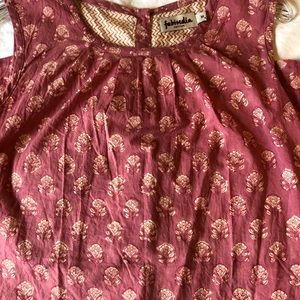 Pink Floral Fabindia Tunic | Medium